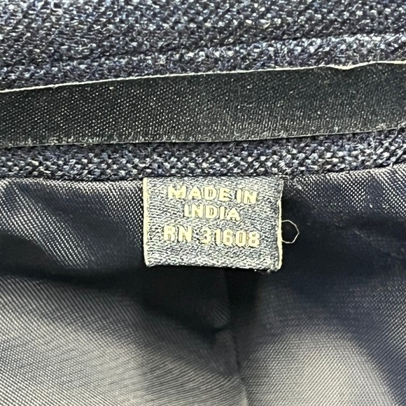 JOS A BANK 1905 Mens Plaid Blazer Jacket Wool Spandex Blue Size 38 Short - Picture 14 of 14